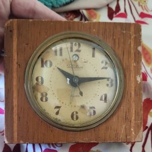 Vintage Telechron Brown Alarm Clock